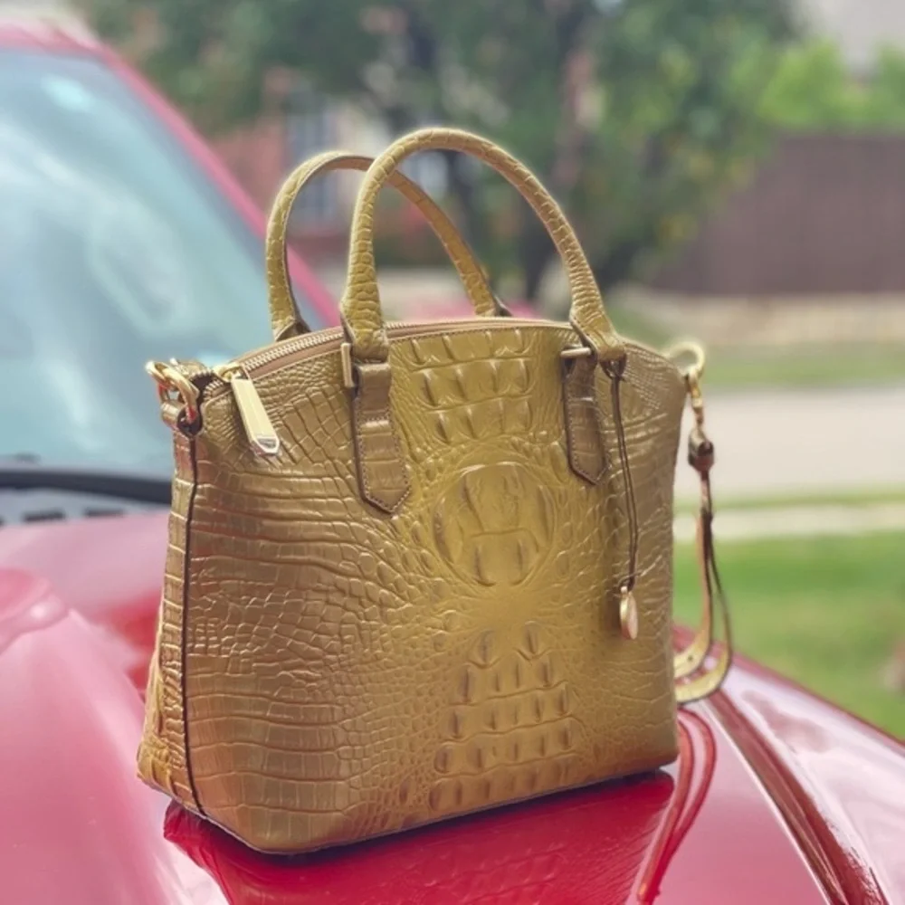Brahmin M Duxbury Satchel in Artichoke Melbourne
